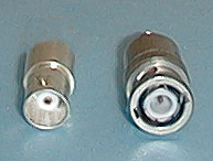 Picture of Female and Male Type BNC Connectors